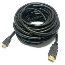 Cabo Mini Hdmi X Hdmi 10m 10 Metros Para Placa De Vídeo