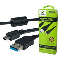 Cabo Mini Usb 3.0 V3 Com Filtro Para Controle Ps3 1,8 Metros