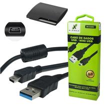Cabo Mini Usb V3 Com Filtro Ps3 Controle Gps Hd 1,80 Metros