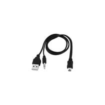 Cabo: Mini USB V3 triplo e alto-falante auxiliar com conector de 3,5 mm