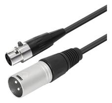 Cabo Mini Xlr Fêmea 3pin X Xlr Macho 1.2m Sk-mxlr3p Skypix