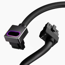 Cabo modular GPU AIJS 16 pinos 12VHPWR 50 cm com ângulo reto