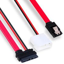 Cabo Molex - Dados e Energia + Sata 7P X Sata 6/7P 45cm