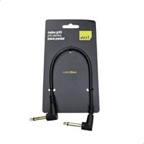 Cabo Mono Para Pedal Guitarra 0,25mm 25Cm Ponta Dourado MXT Cabo Mono Para Pedal Guitarra 0,25mm 25Cm Ponta Dourado MXT