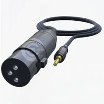 Cabo Montado Para Sistema Sennheiser e Sony Com P2 Stereo Com Rosca X Macho de Linha XLR
