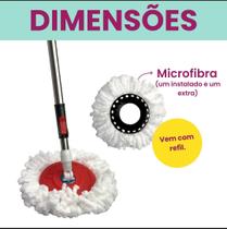 Cabo Mop Giratório Completo Com 140 Cm Kaftor Cabo Mop Giratório Completo Com 140 Cm Kaftor