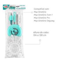 Cabo Mop Pró 360 Giratorio Pro E 3 Em 1 + 1 Refil Flash Limp