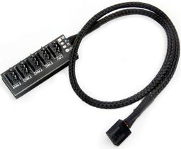 Cabo Multi Fan P/ 5 Cooler 3 E 4 Pinos Suporta Pwm Cpu