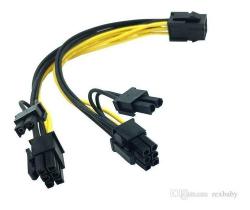 Cabo Multiplicador Alimentação Placa Vídeo 8 Pinos X 6+2