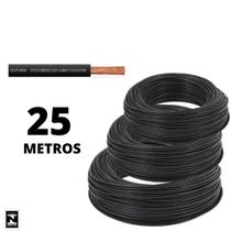 Cabo Multiuso De 2,5mm C/ação Termoplástica 25 Metros Preto Cabo Multiuso De 2,5mm C/ação Termoplástica 25 Metros Preto