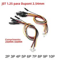 Cabo MX1.25 JST Para DuPont Com Passo De 1.25mm, 5 Peças, Conexão De Placa Macho-Fêmea, 20/30cm
