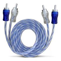 Cabo mxt automotivo injetado blindado cristal 5m 2rca x 2rca
