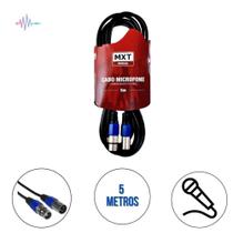 Cabo MXT Cannon Macho + Cannon Femea p/ Microfone 5M