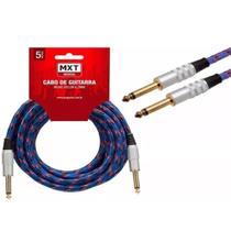 Cabo MXT P10xP10 5m Lilás p/ Guitarra Violão Baixo Teclado