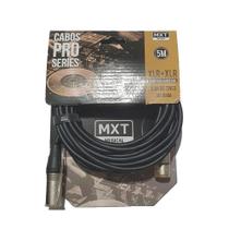 Cabo Mxt Para Microfone Pro-Series Xlr/Xlr 5 Metros - Cb0455 - Mxt Musical