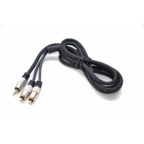 Cabo Mxt Plug P2 Estereo 2 Rca Dourado 24k Nylon 5m