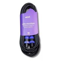 Cabo mxt speakon macho + speakon macho o.d.6.35mm preto 10m Cabo mxt speakon macho + speakon macho o.d.6.35mm preto 10m