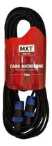 Cabo Mxt Speakon Macho + Speakon Macho O.d.6.35mm Preto 10m Cabo Mxt Speakon Macho + Speakon Macho O.d.6.35mm Preto 10m
