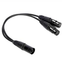 Cabo Mxt Xlr Tipo Y Splitter Xlr Macho Para Dual Xlr Femea