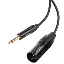 Cabo Neewer 6,35mm TRS para XLR Macho 3m Áudio