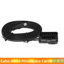 Cabo OBD II OBD 2 De 1,7m Com 7, 8 E 16 Pinos Para HUD (Head up Display) Automotivo, Kit De Cabo OBD II OBD 2 De 1,7m Com 7, 8 E 16 Pinos Para HUD (Head up Display) Automotivo, Kit De