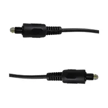 Cabo Óptico Digital Fibra Ótica 1+1 Toslink Preto - 2 Mts