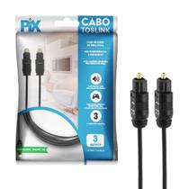 Cabo Óptico Digital Toslink Home Theater 3 Metros