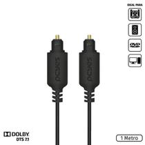 Cabo Optico Digital Toslink Macho 1 Metro - POD-1