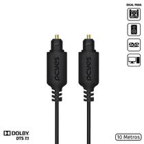 Cabo Óptico Digital Toslink Macho 10 Metros - Pod-10