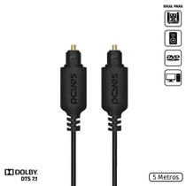 Cabo óptico digital toslink macho 5 metros POD-5 PCYES