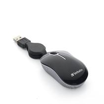 Cabo óptico retrátil Mini USB-A com fio Mouse Verbatim Cabo óptico retrátil Mini USB-A com fio Mouse Verbatim
