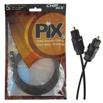 Cabo Óptico TOSLINK BASIC 018-9005, 5 metros - PIX