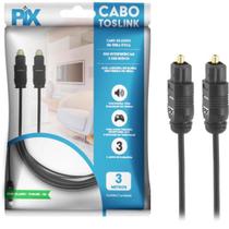 Cabo Óptico Toslink Básic 3m Pix