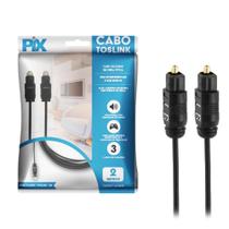 Cabo Óptico Toslink PIX 2 Metros - Basic PIX 17