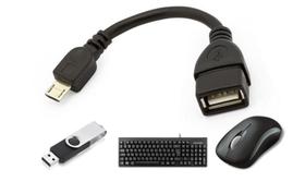 Cabo OTG Adaptador Micro USB/USB Conecte Pen Drive Mouse teclado para Tablet e Celular - Commercedai
