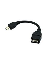 Cabo Otg Micro Usb Macho Para Usb Femea 15Cm