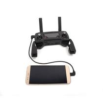 Cabo Otg Micro Usb para Controle Drone Dji Mavic Pro Mavic Air e Spark