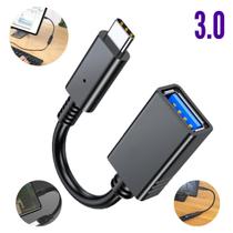 Cabo OTG Tipo-C Pendrive USB 3.0 Femea Celular Smartphone - CABO TIPO C OTG USB 3.0