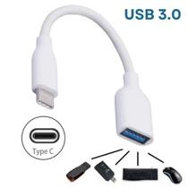 Cabo OTG Tipo-C Type C 3.0 Pendrive USB Femea Celular Smartphone - NOVA