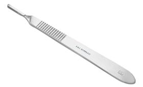 CABO P/ BISTURI Nº 3 INOX 13 CM