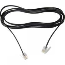 Cabo P/Fone Jack/Jack Rj11 10Mt Pr Cabo P/Fone Jack/Jack Rj11 10Mt Pr