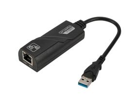 Cabo p/laptop USB 3.0 para Gigabit RJ45 LAN 10/100/1000 Mbps - FY