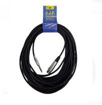 Cabo p/ Microfone P10 x XLR Emborrachado - 15 metros - JJF