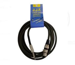 Cabo p/ Microfone P10 x XLR Tecido Rayon - 3 metros - JJF Cabo p/ Microfone P10 x XLR Tecido Rayon - 3 metros - JJF
