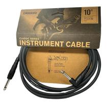 Cabo P10 3 Metros Plug 90º Instrumentos D'Addario Classic