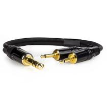 Cabo P10 Estereo - Macho para 2 P2 Macho Mono - 20 cm Cabo P10 Estereo - Macho para 2 P2 Macho Mono - 20 cm
