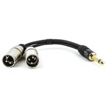 Cabo P10 Estereo Para 2 XLR - 20 cm