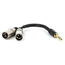 Cabo P10 Estereo Para 2 XLR Macho - 10 Metros