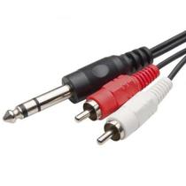 Cabo P10 Estéreo x 2RCA - Conexão de Áudio de Alta Qualidade