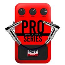 Cabo P10 Mono 15cm Pro Series com Conectores Metal/Dourado para Interligação de Pedais